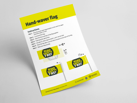 Hand-waver flags
