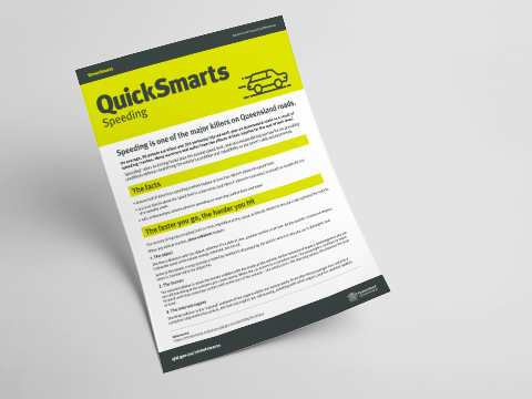 Speeding - A4 fact sheet